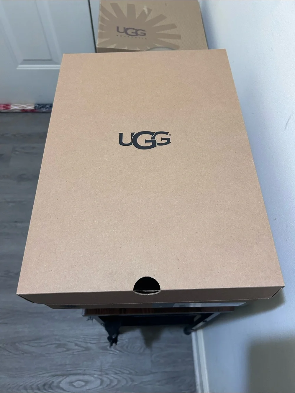 UGG Glossy Gray Tall Rain Boots